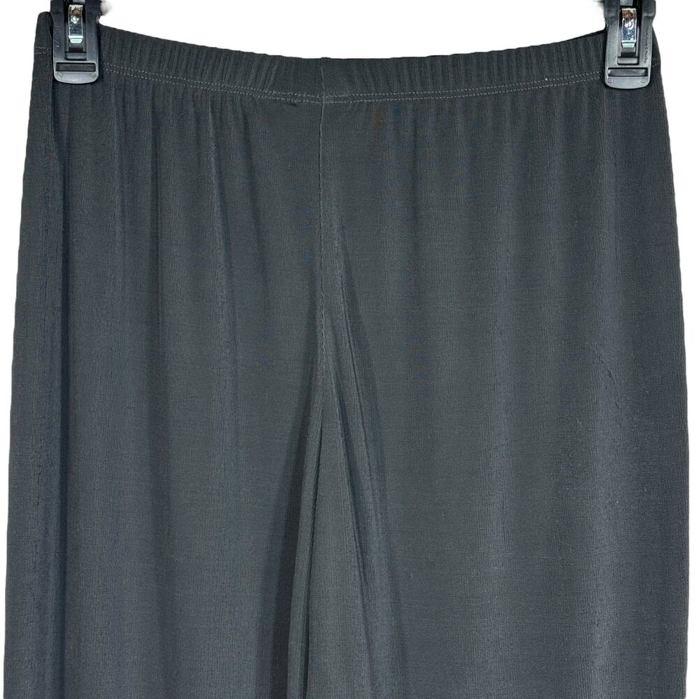 Easywear by Chico’s SZ 1 (Medium) Straight Pants Liquid Knit Stretch Career Gray - Picture 4 of 8